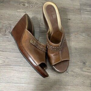 Cole Haan Cybil Slide Dark Amber Size 10